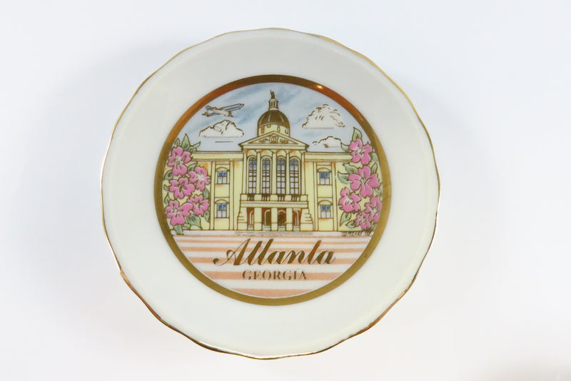 Miniature Tea Cup and Saucer Souvenir Atlanta Georgia Made in Japan