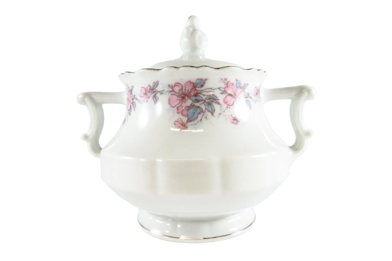 Limoges France Fine China Haviland Angelique Flower Leaf Coffee Tea Sugar Dish — Pottery & Glass:Pottery & China:China & Dinn