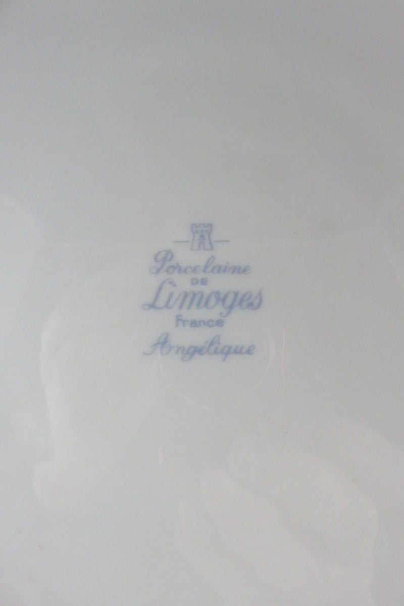 Limoges France Fine China Haviland Angelique Flower Leaf Dinner Plate 10 1/2"