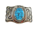Vintage Faux Turquoise Western Themed Horseshoe Belt Buckle 1 1/2" Belt — Clothing, Shoes & Accessories:Specialty:Vintage:Vin