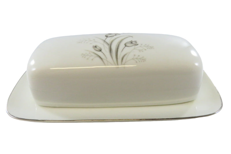 Creative Royal Elegance Butter Dish With Lid Fine China Floral Decor
