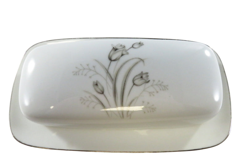 Creative Royal Elegance Butter Dish With Lid Fine China Floral Decor