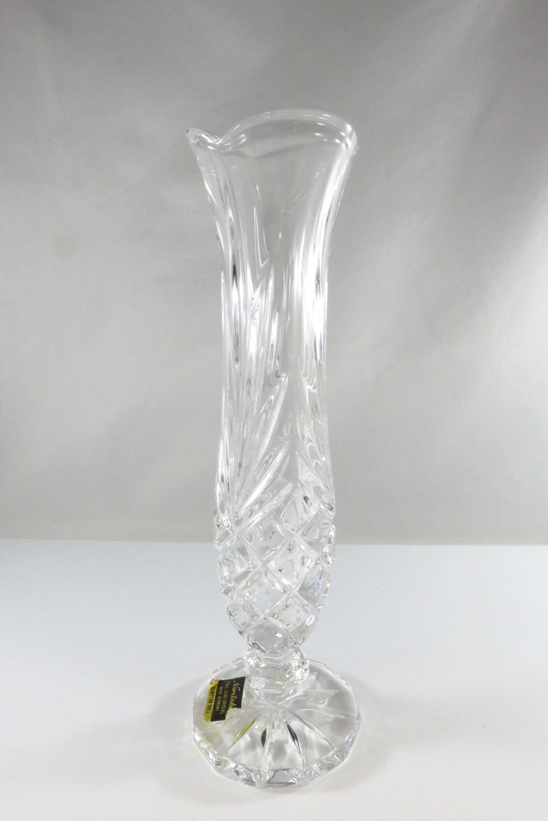 Noritake Hampton Hall Full Lead Crystal 8 1/2" Bud Vase West Germany