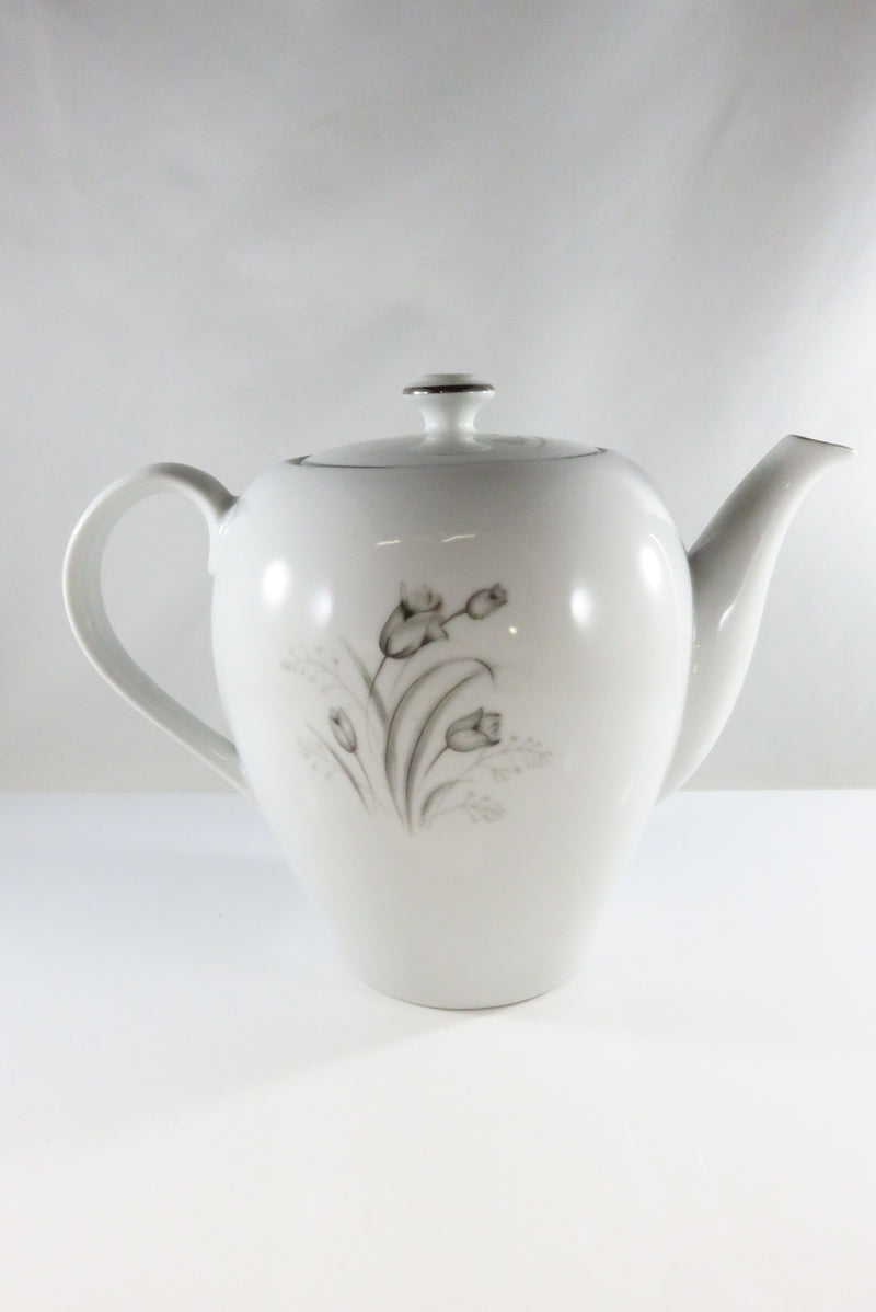 Creative Royal Elegance 5 3/4" Fine China Floral Decor - Coffee Pot Teapot With Lid