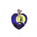 The Bradford Exchange Nightmare Before Christmas Crystal Heart Pendant — front view