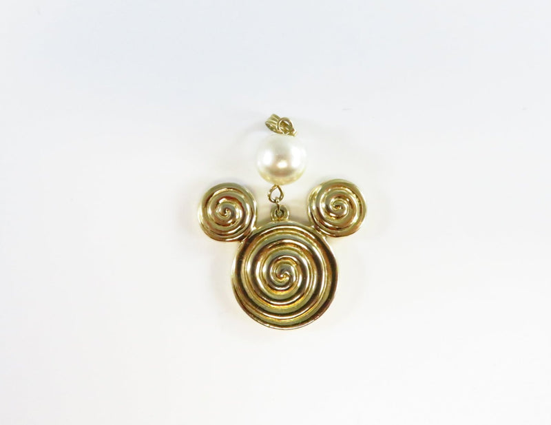 Vintage Mickey Mouse Pendant Swirling Mickey Mouse Lollypop Head