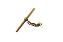 Antique Gold Tone 32.34mm T-Bar for Pocket Watch Chain