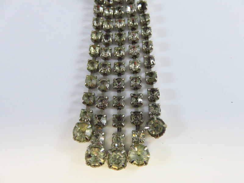 Vintage Kandell & Marcus N.Y. Jelly Belly Chandelier Tassel Rhinestone Pin Brooch