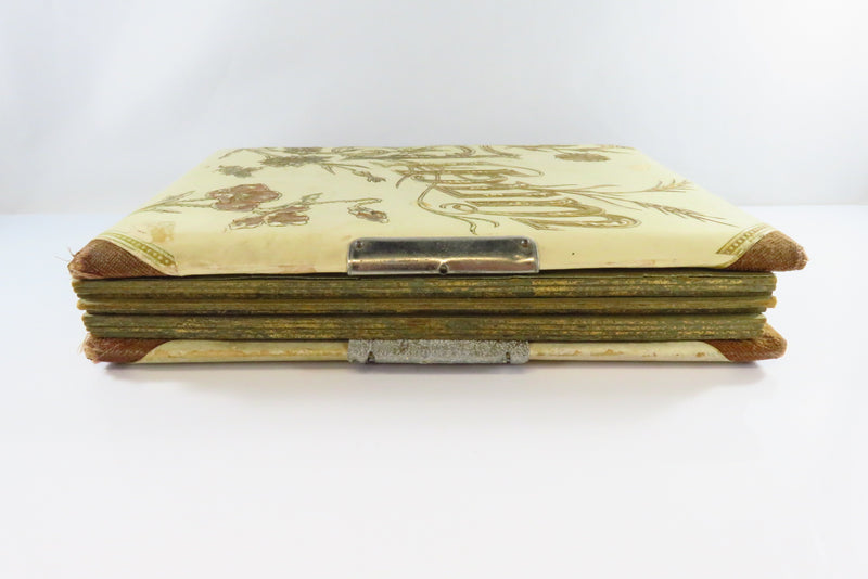 Victorian Celluloid Cabinet Card CDV Photo Album for Restoration 9x6.75"