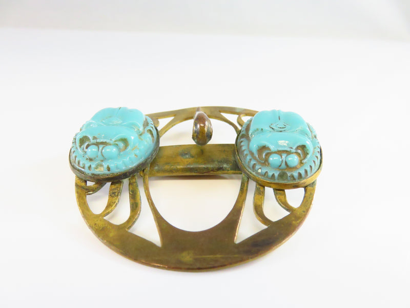 Unusual Egyptian Revival Scarab Buckle Art Deco Era Made by Colonial