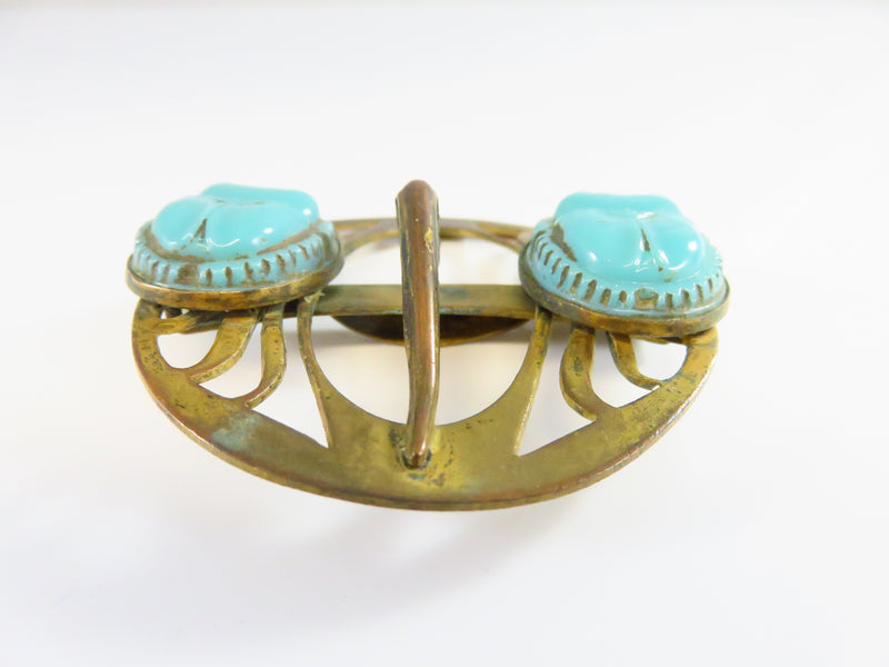 Unusual Egyptian Revival Scarab Buckle Art Deco Era Made by Colonial