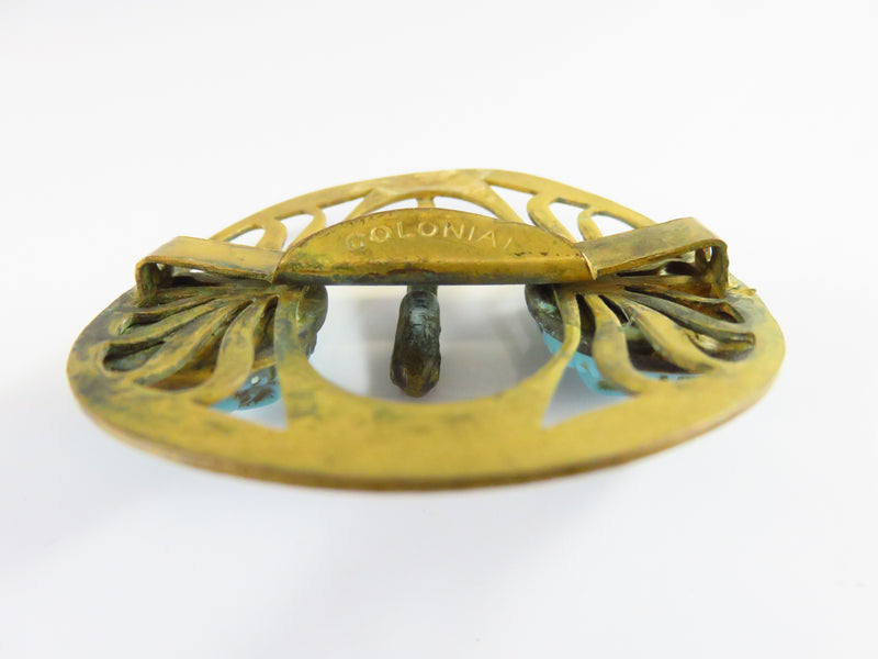 Unusual Egyptian Revival Scarab Buckle Art Deco Era Made by Colonial