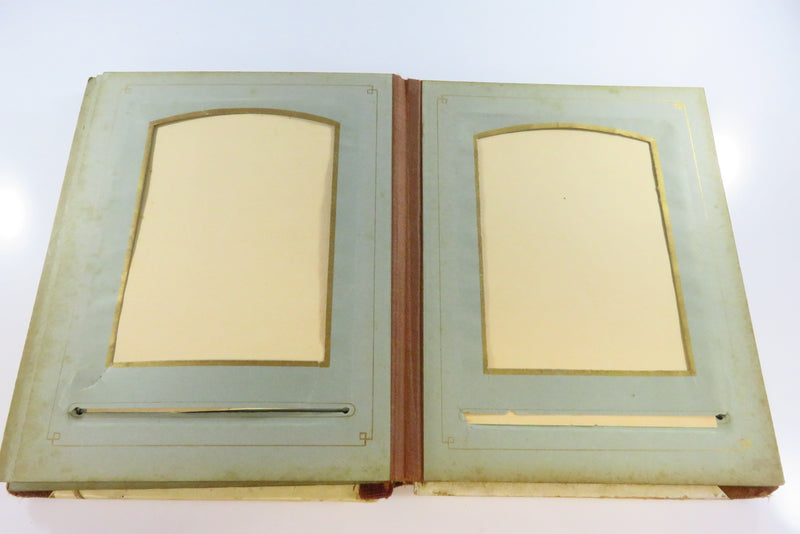 Victorian Celluloid Cabinet Card CDV Photo Album for Restoration 9x6.75"