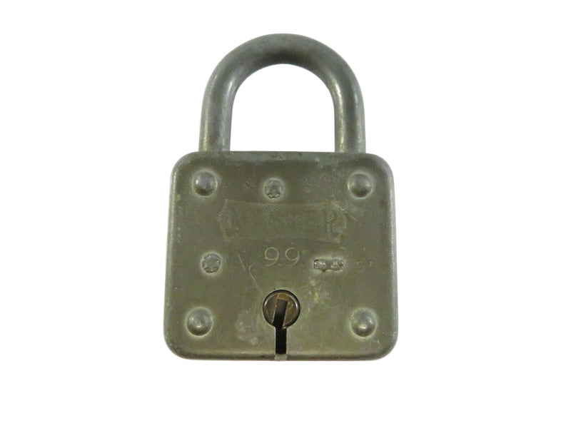 Vintage Master Lock Co. No. 99 Steel Padlock Milwaukee USA No Key