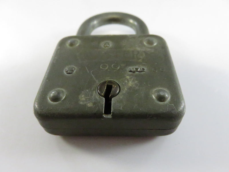 Vintage Master Lock Co. No. 99 Steel Padlock Milwaukee USA No Key