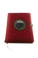 Victorian Cloth Covered Mirrored Cabinet Card Photo Album 11"x9" For Restoration — front view