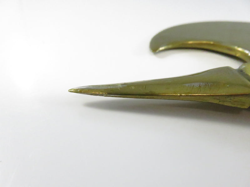 Vintage Ladies of the Pocahontas Ceremonial Tomahawk Gavel – Brass & Wood – 1959 Presentation Piece