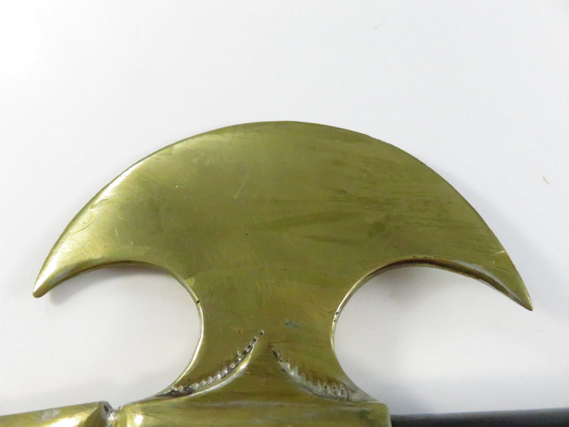 Vintage Ladies of the Pocahontas Ceremonial Tomahawk Gavel – Brass & Wood – 1959 Presentation Piece