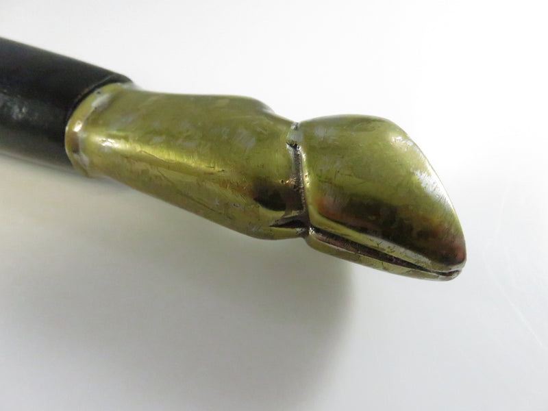 Vintage Ladies of the Pocahontas Ceremonial Tomahawk Gavel – Brass & Wood – 1959 Presentation Piece