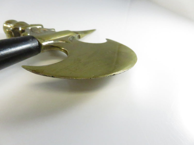 Vintage Ladies of the Pocahontas Ceremonial Tomahawk Gavel – Brass & Wood – 1959 Presentation Piece