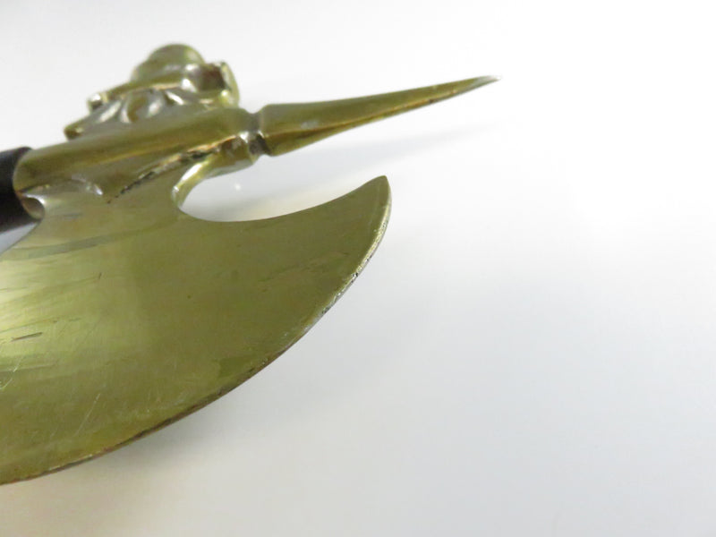 Vintage Ladies of the Pocahontas Ceremonial Tomahawk Gavel – Brass & Wood – 1959 Presentation Piece