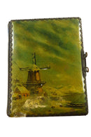 Victorian Celluloid Cabinet Card CDV Photo Album for Restoration 10 3/4x8 3/4" — front view