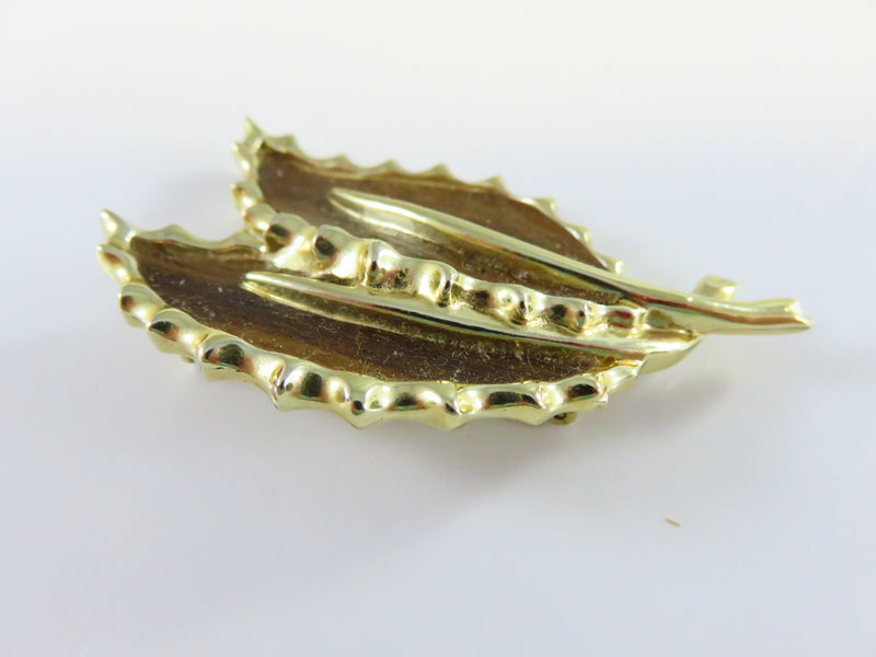 c1968 Wooded Beauty Brooch and Earring Set by Sarah Coventry