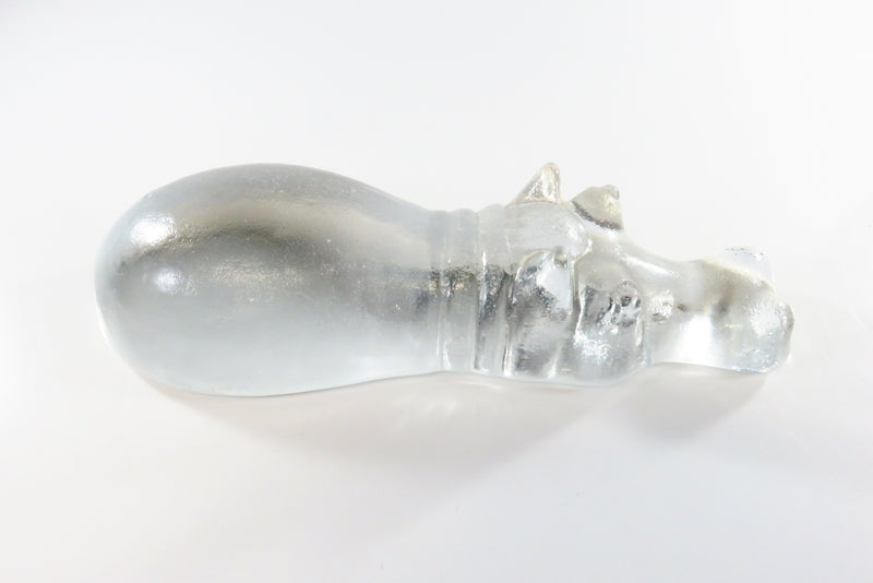 Bertil Vallien Boda Zoo Series hippopotamus Paperweight Swedish Designer Glass