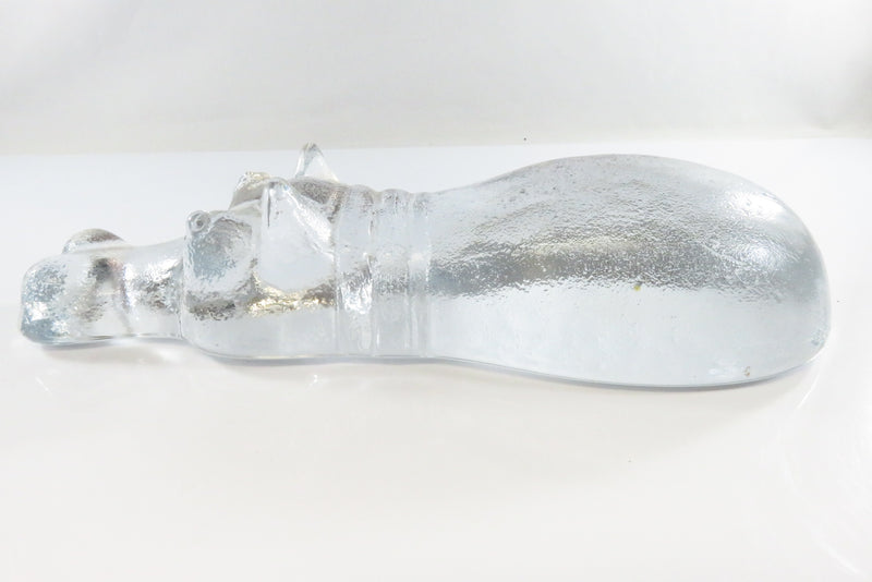 Bertil Vallien Boda Zoo Series hippopotamus Paperweight Swedish Designer Glass