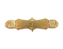 Victorian Gold Filled Etched Collar Bar Pin Brooch with T Closure 2 1/4" — Gold — front view