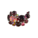 Weiss Dragon's Breath Brooch with Purple and Pink Cabochon Surround 2" product image for Just Stuff I Sell, clear front view, neutral background, original listing photo, optimized descriptive alt text, centered composition