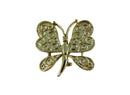 Gerry's Butterfly Brooch with Faux Openwork Design in Gold Tone Metal — Jewelry & Watches:Vintage & Antique Jewelry:Costume:V