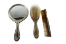 Gorham EP YC 1853 Vanity Mirror Brush and Comb Set Silver Plate — Silver — front view