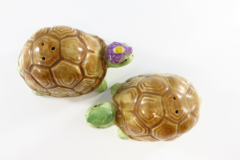Otagiri Japan Mary Ann Baker Ceramic Turtle Salt & Pepper Shakers