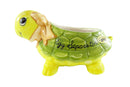 Josef Originals Turtle Egg Separator Vintage Green Yellow Turtle — front view