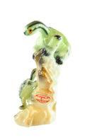 2 Turtles Figurine Hand Painted Genuine Bone China Japan Vintage — front view