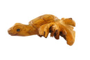 Hand Carved Turtle Figurine Wood Tree Root