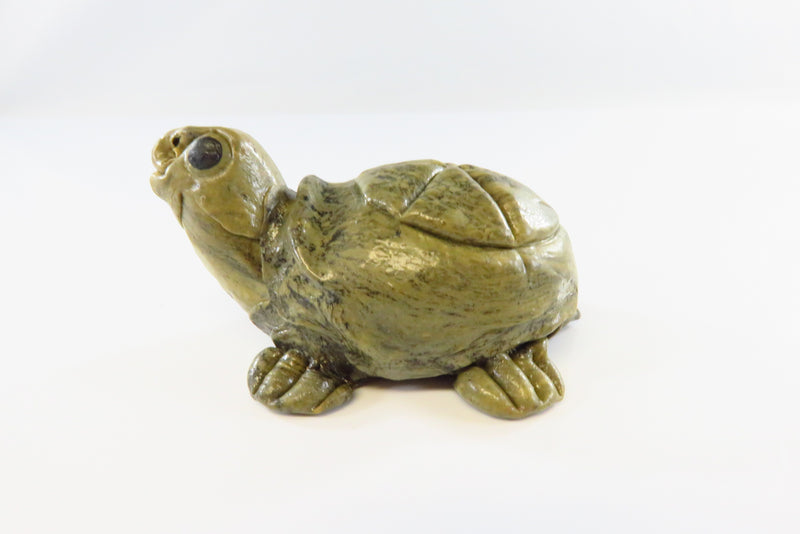 Paper Mache Turtle Rattle Folk Art Hand Made Turtle