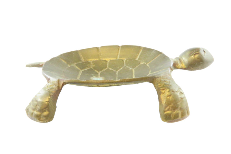 Turtle Form Soap Dish Trinket Turtle Dish Brass Turtle Change Dish Turtle Keys D