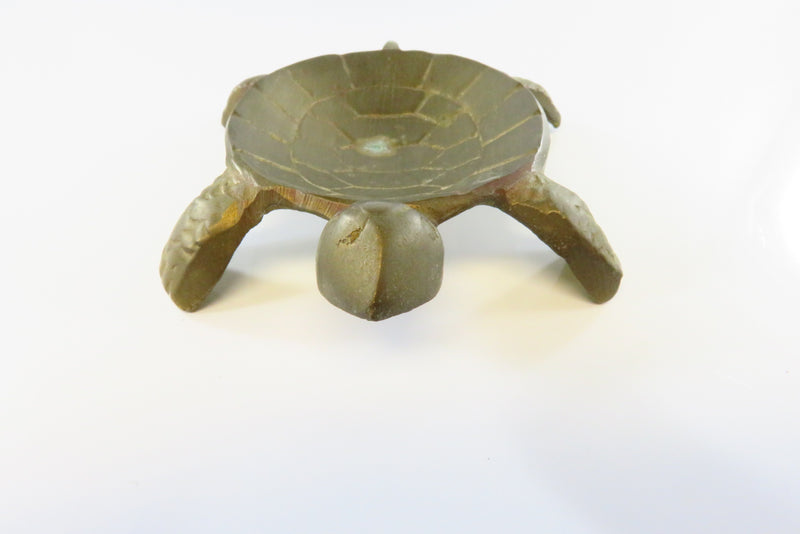 Turtle Form Soap Dish Trinket Turtle Dish Brass Turtle Change Dish Turtle Keys D