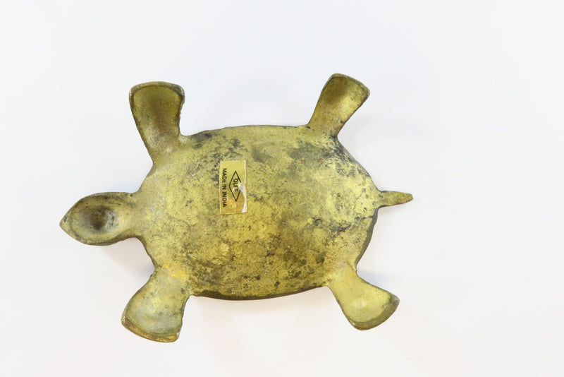 Turtle Form Soap Dish Trinket Turtle Dish Brass Turtle Change Dish Turtle Keys D