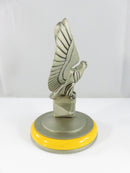 Franklin Mint Harley Davidson Pocket Watch Stand Eagle Fat Boy Design Display Base 3.5 Inch