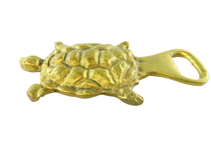 Vintage Brass Turtle Bottle Opener 4 1/2" Long Unusual