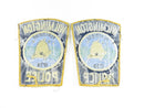 Retired Wilmington Police Shoulder Patch Lot of 2 Vintage Uniform Takeoff Patches