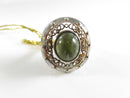 Sterling Silver Connemara Marble Bezel Set Ring J.C. Walsh & Sons Dublin Ireland Size 7 Signed 925 SW