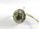 Sterling Silver Connemara Marble Bezel Set Ring J.C. Walsh & Sons Dublin Ireland Size 7 Signed 925 SW