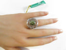 Sterling Silver Connemara Marble Bezel Set Ring J.C. Walsh & Sons Dublin Ireland Size 7 Signed 925 SW