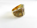 Sterling Silver Gold Tone American Gold Native Chief Ring Bradford Exchange Size 10 3/4
