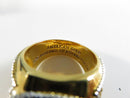 Sterling Silver Gold Tone American Gold Native Chief Ring Bradford Exchange Size 10 3/4
