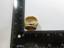 Sterling Silver Gold Tone American Gold Native Chief Ring Bradford Exchange Size 10 3/4